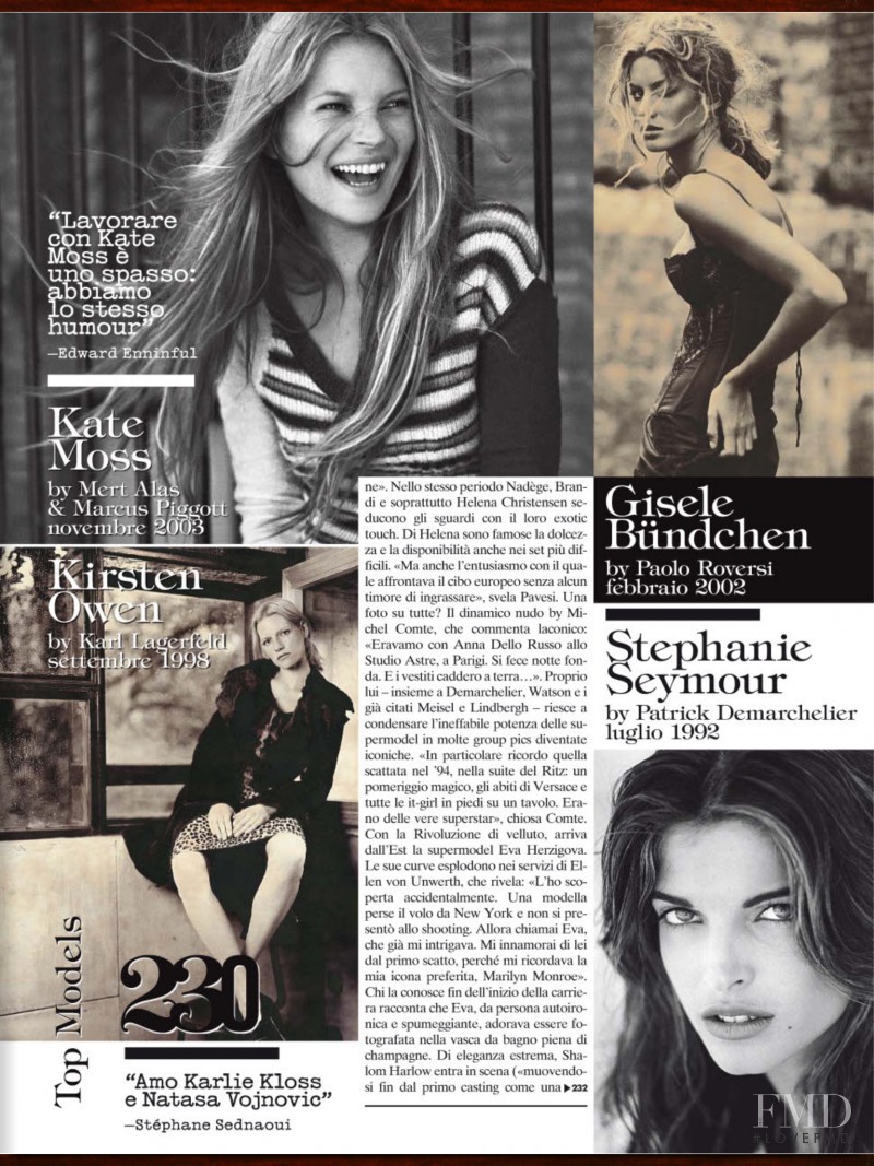 Gisele Bundchen featured in The Queens, July 2013
