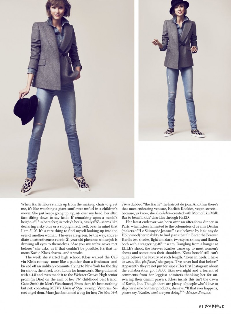 Karlie Kloss featured in Karlie Ever After, September 2013