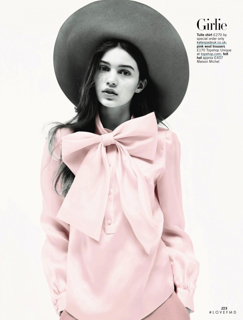 Constanze Saemann featured in Pretty In Pink, September 2013