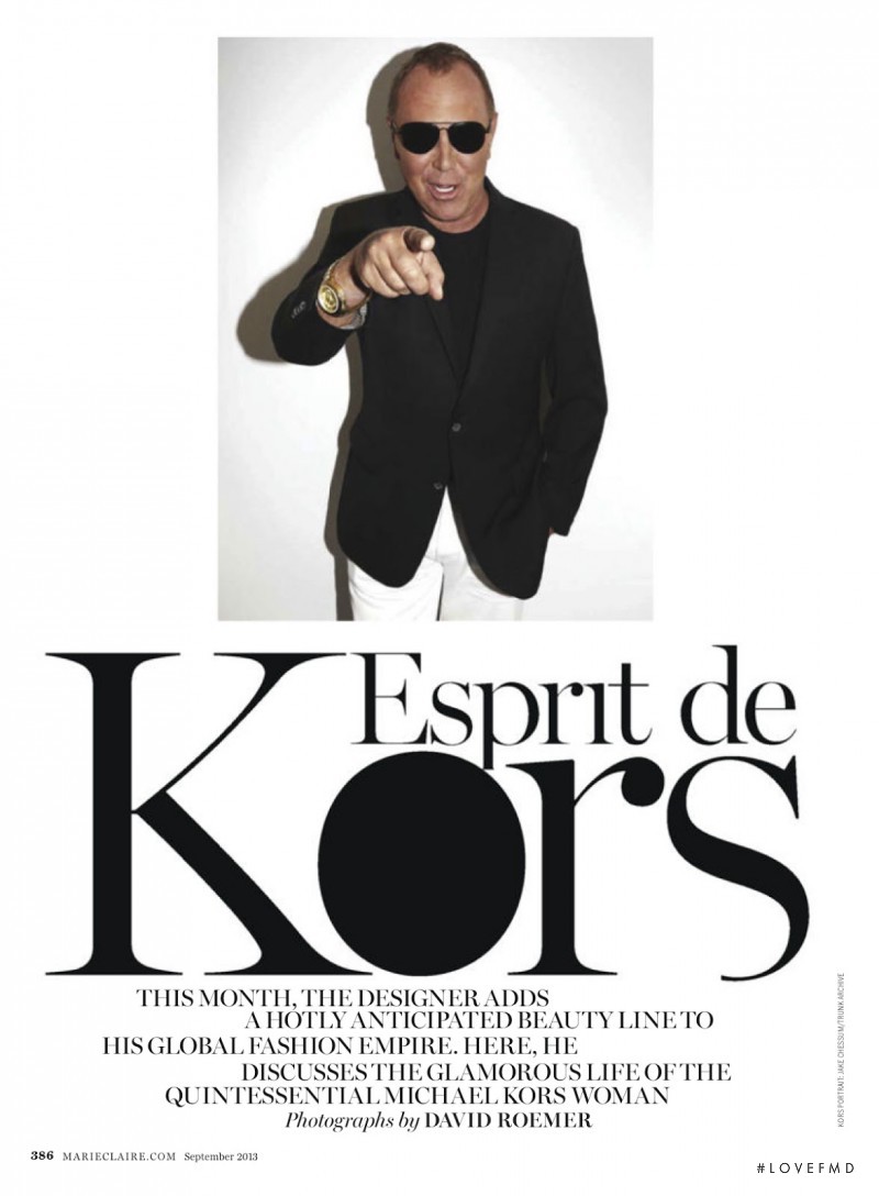 Karmen Pedaru featured in Esprit De Kors, September 2013