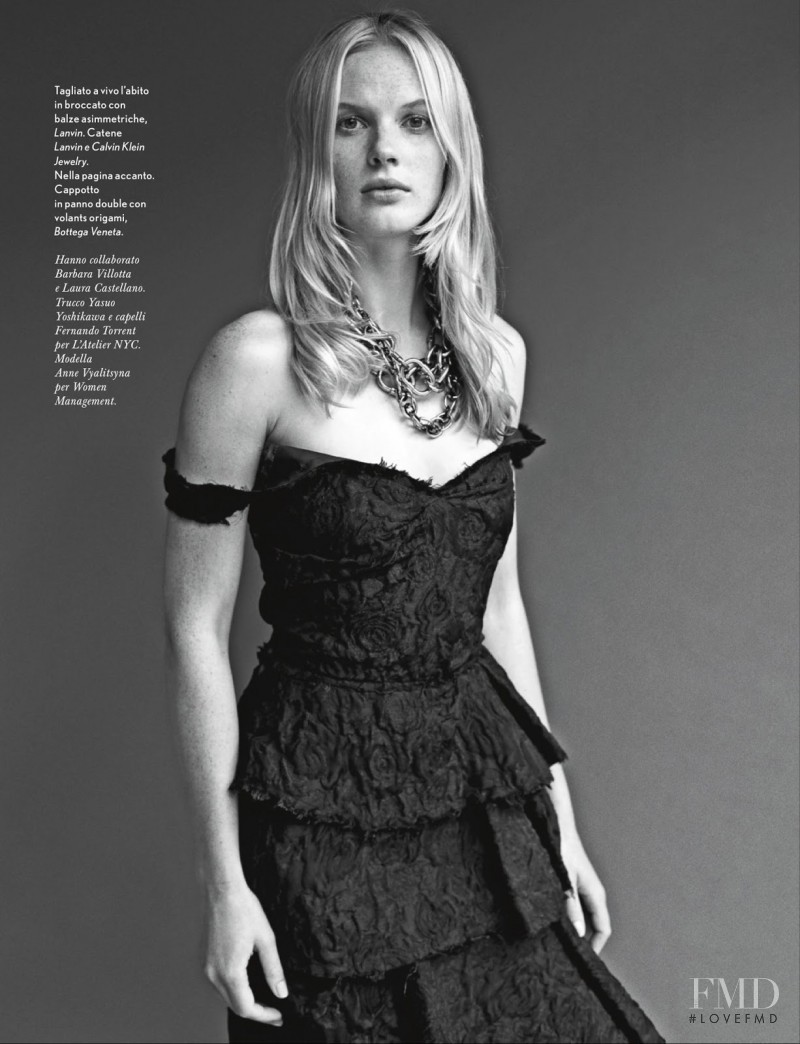 Anne Vyalitsyna featured in Ritratti, September 2013