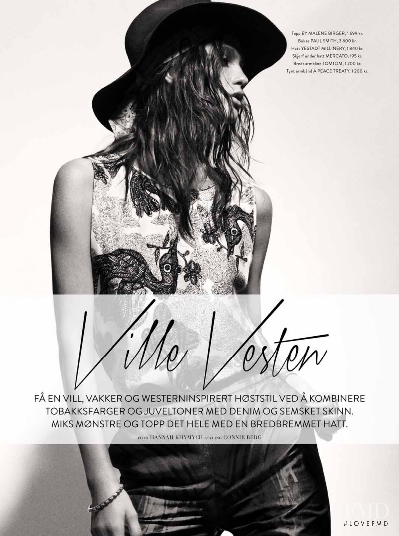 Ella Kandyba featured in Ville Vesten, September 2013