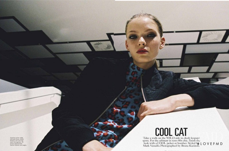 Anastasia Kolganova featured in Cool Cat, September 2013