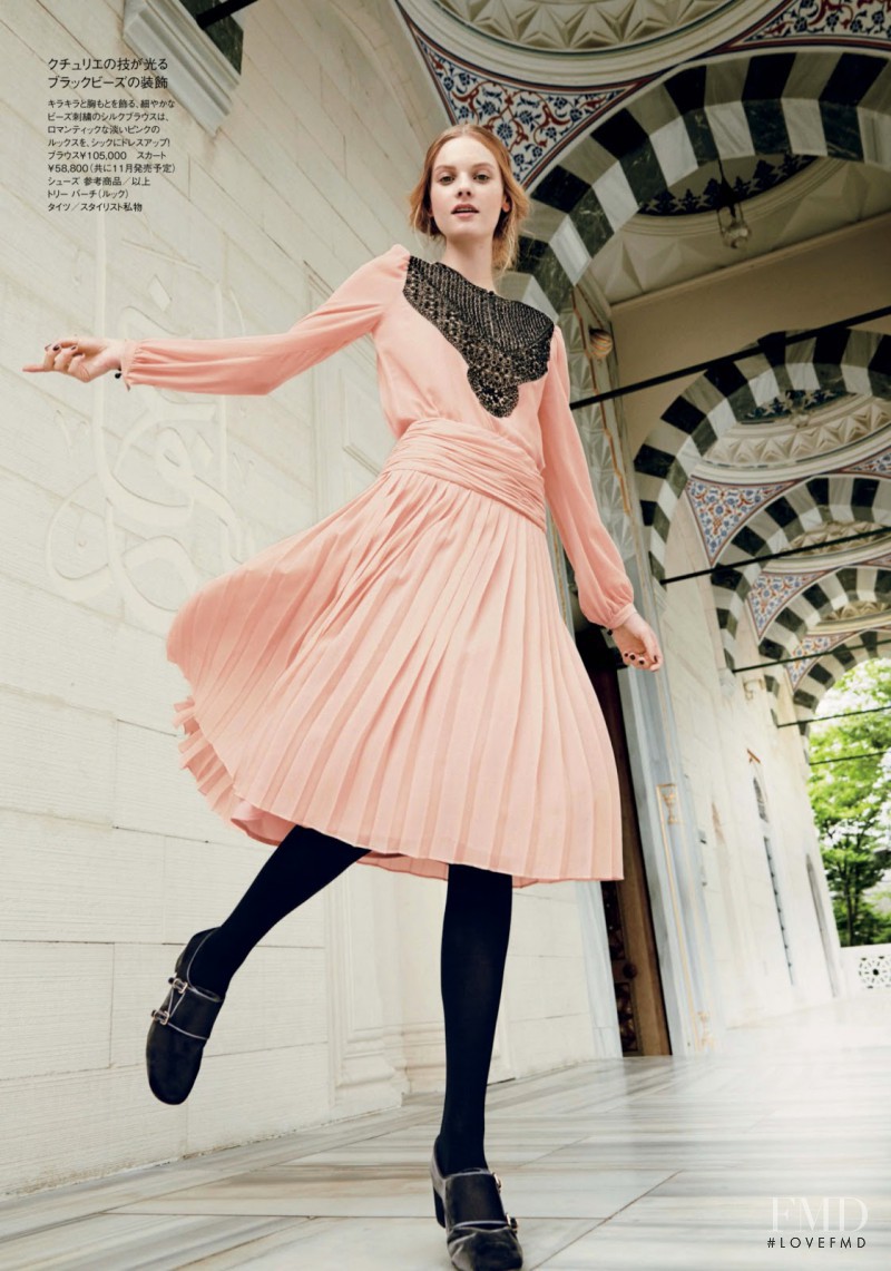 Romy Mathot featured in Tory Burch, October 2013