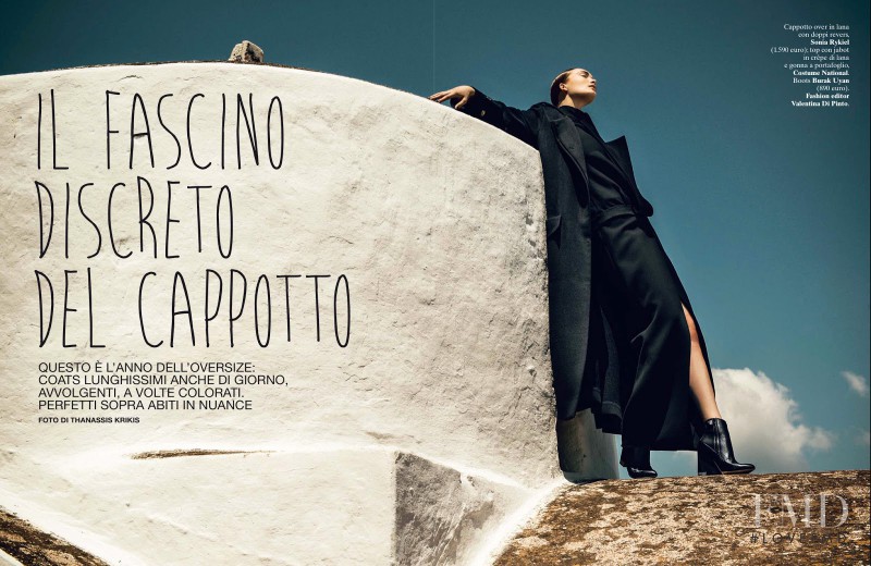 Egle Jezepcikaite featured in Il Fascino Discreto Del Cappotto, September 2013