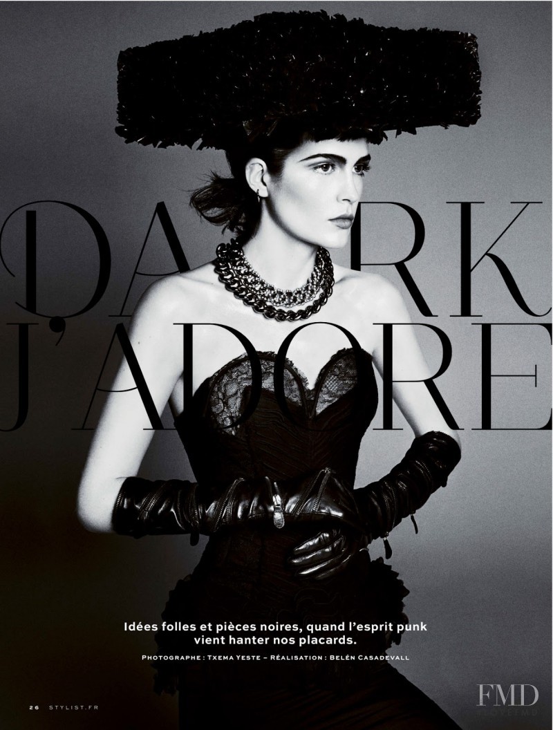 Zlata Mangafic featured in Dark J\'Adore, September 2013