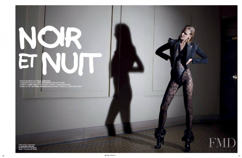 Marloes Horst featured in Noir Et Nuit, September 2009