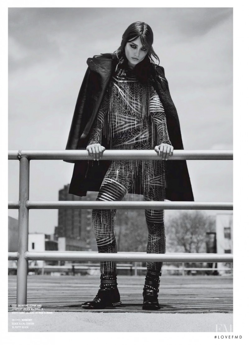 Andreea Diaconu featured in Andreea And The Finest Furs, September 2013