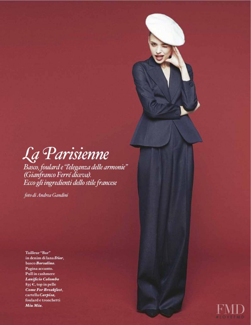 Karolina Gorzala featured in La Parisienne, September 2013
