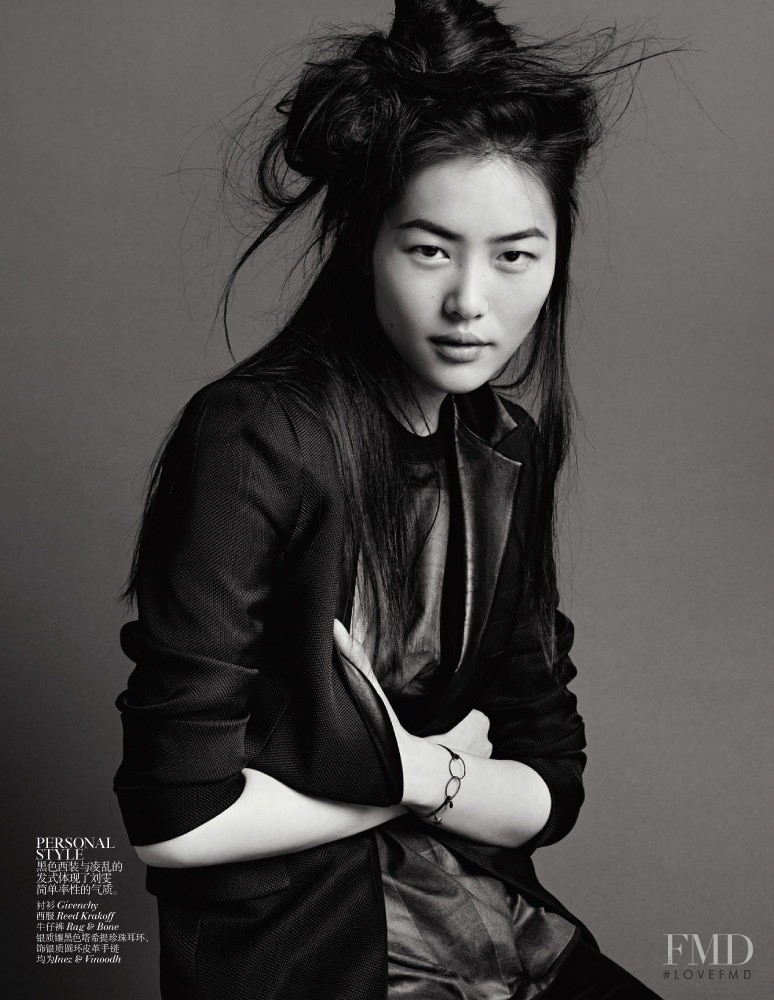 Liu Wen featured in Duality, September 2013