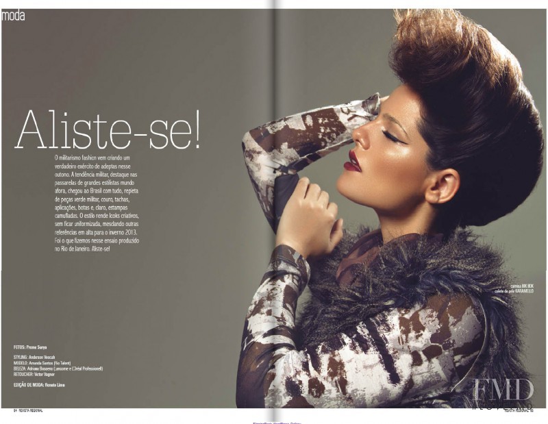 Amanda Santos featured in Aliste-se!, May 2013