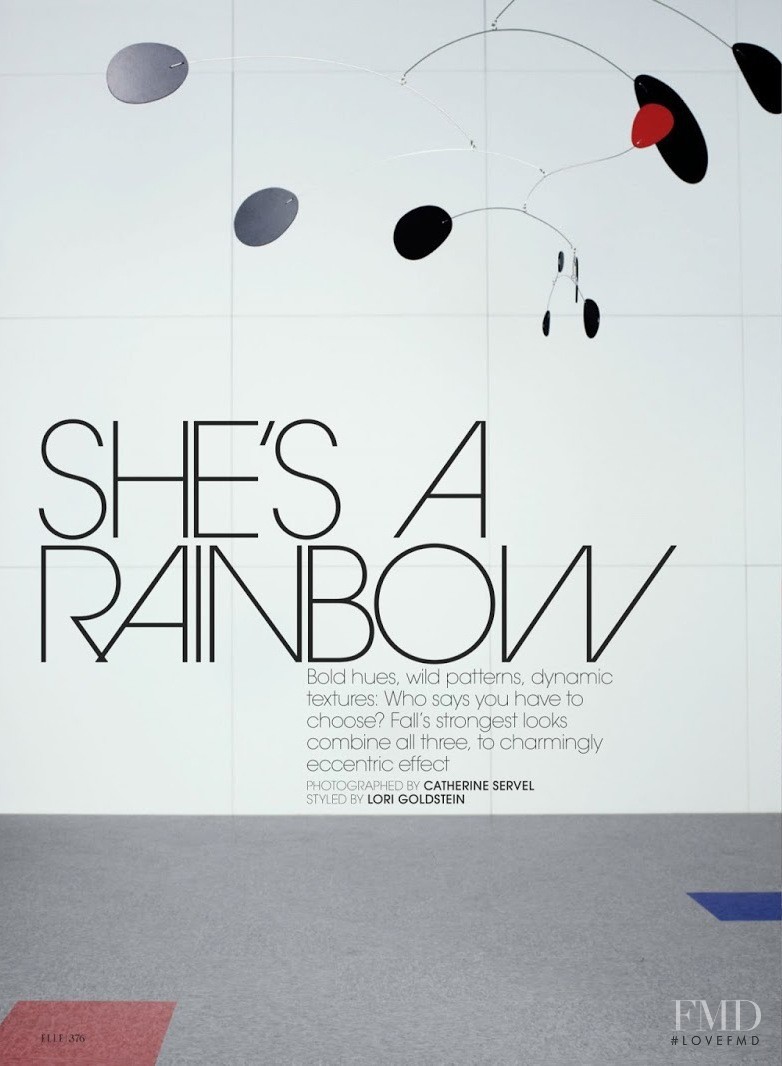 She\'s A Rainbow, October 2013