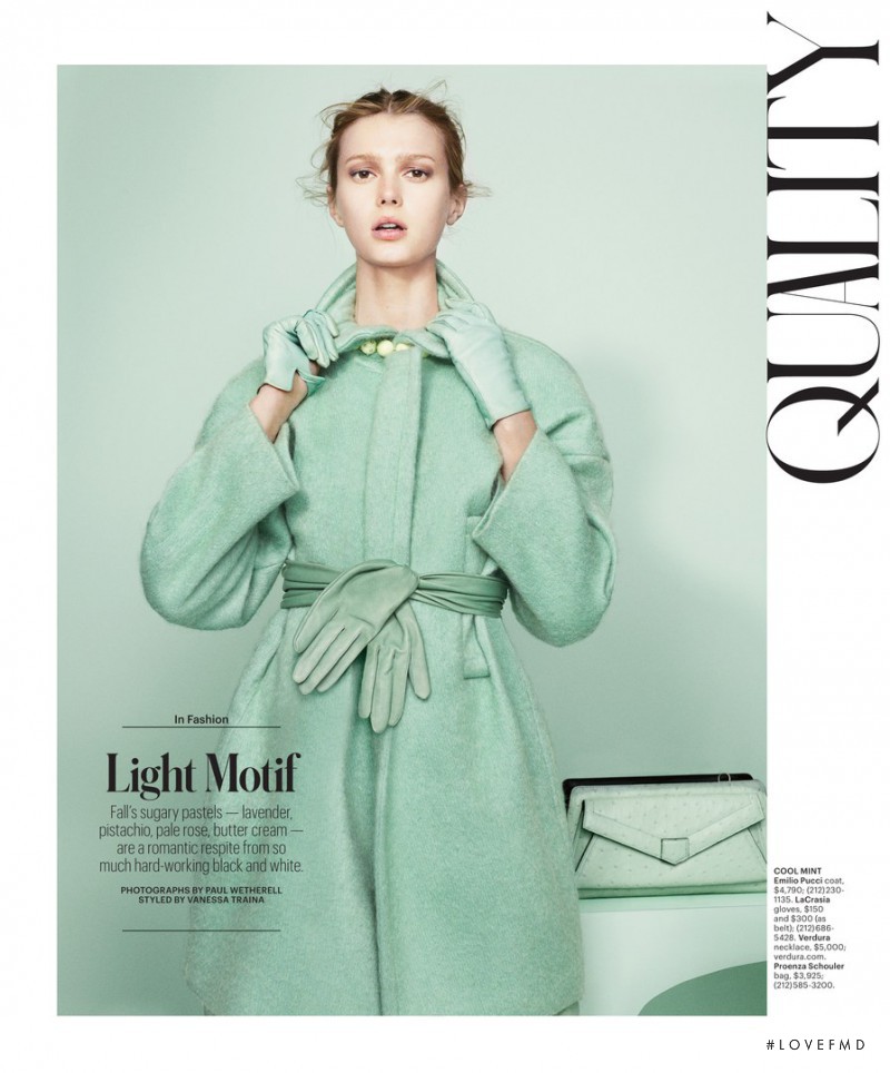 Sigrid Agren featured in Light Motiv, September 2013
