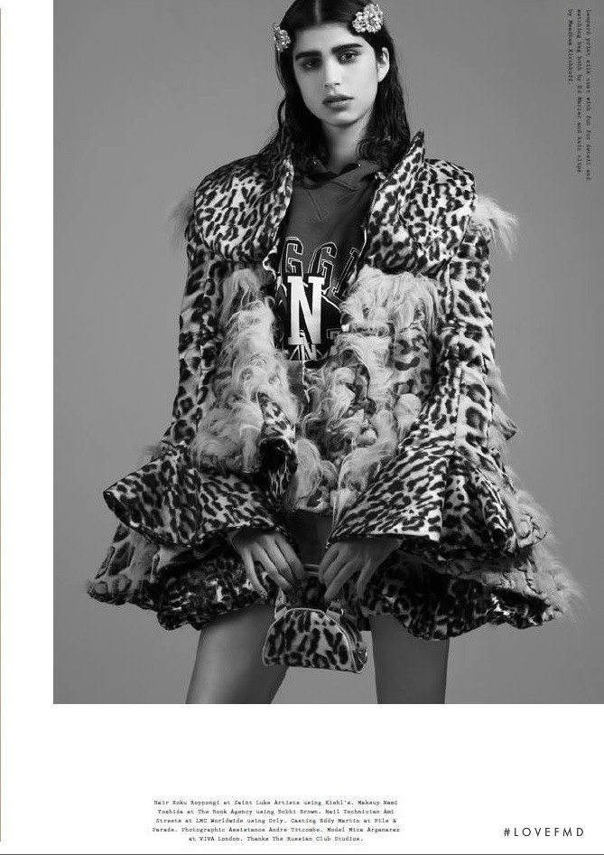 Mica Arganaraz featured in Christine, September 2013