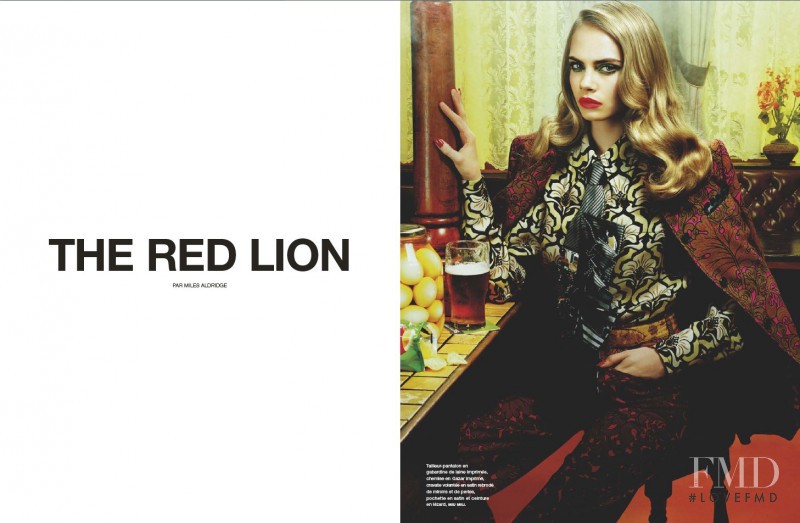 Cara Delevingne featured in The Red Lion, August 2012