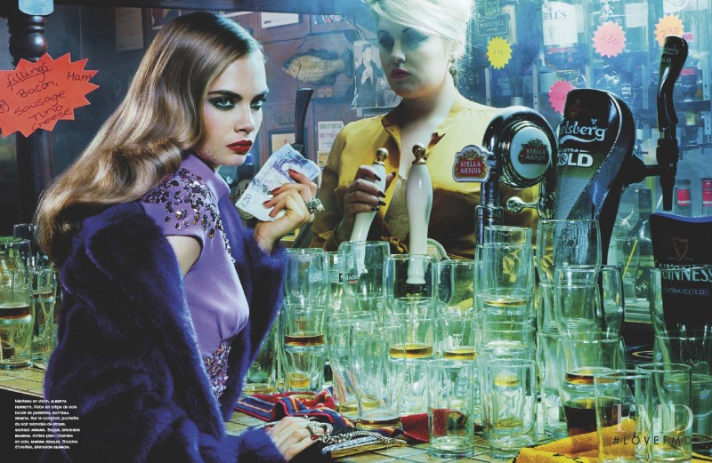 Cara Delevingne featured in The Red Lion, August 2012