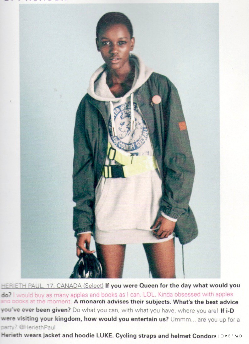 Herieth Paul featured in King of the Road, March 2012