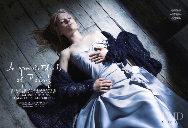 Clemence Poesy featured in A Pocketful Of Poésy, October 2013