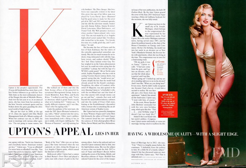 Kate Upton featured in The Maiden On The Moon, October 2013
