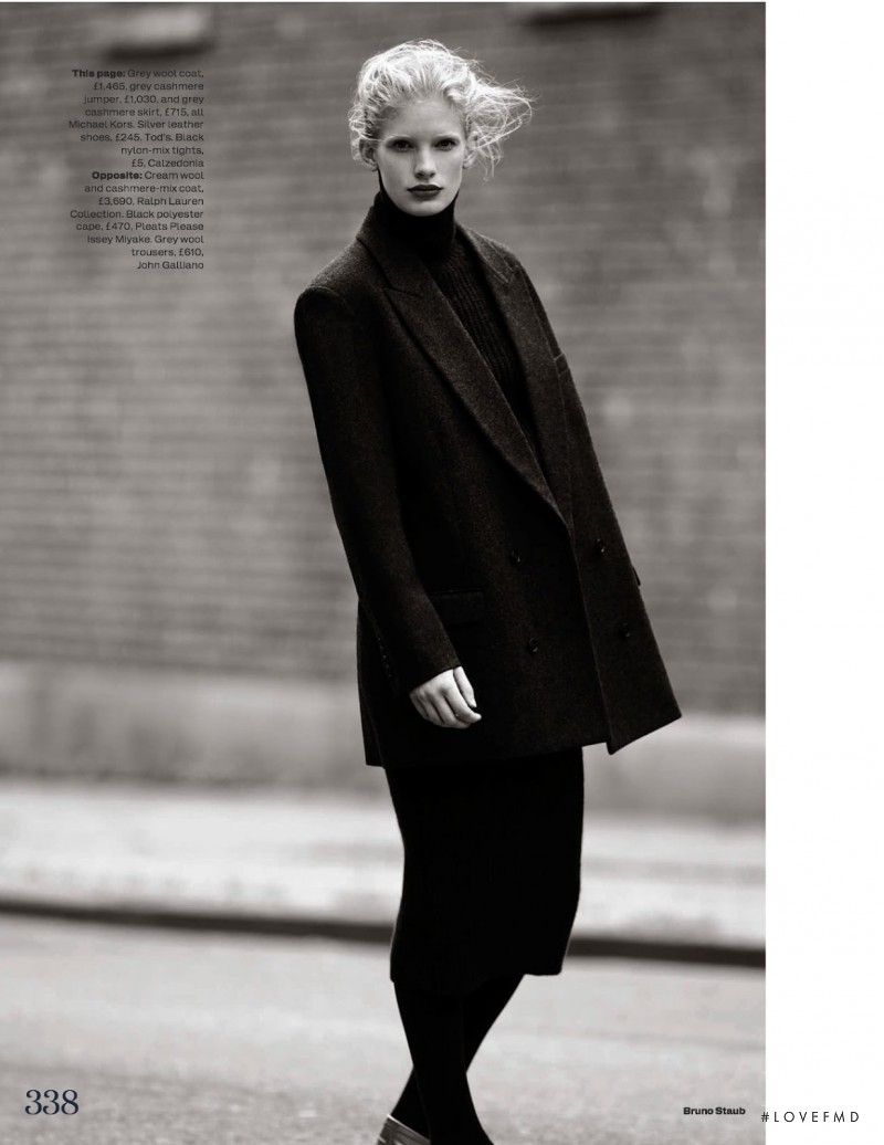 Ilse de Boer featured in The Maxi Coat, October 2013