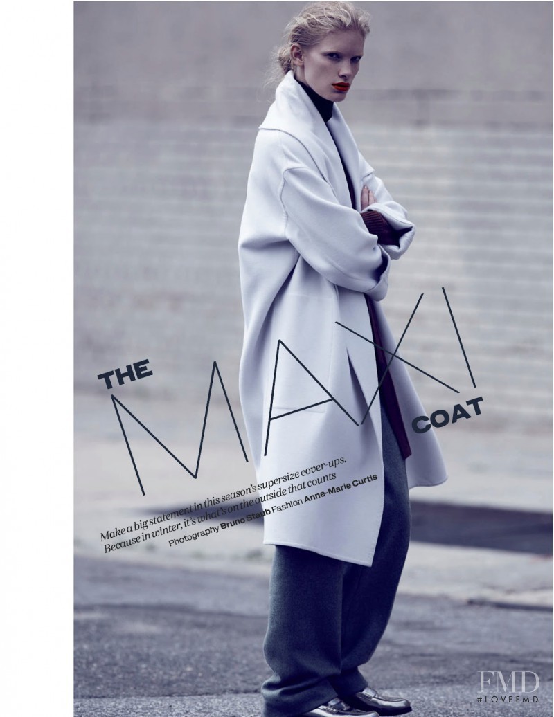 Ilse de Boer featured in The Maxi Coat, October 2013