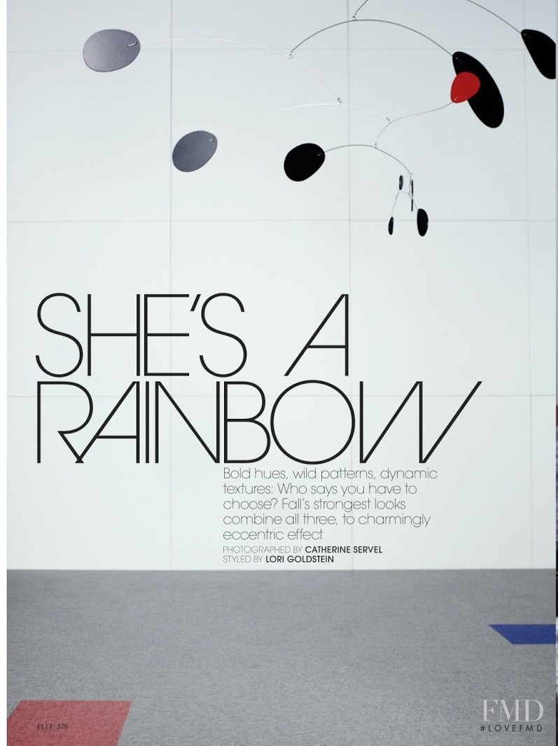 She\'s A Rainbow, October 2013