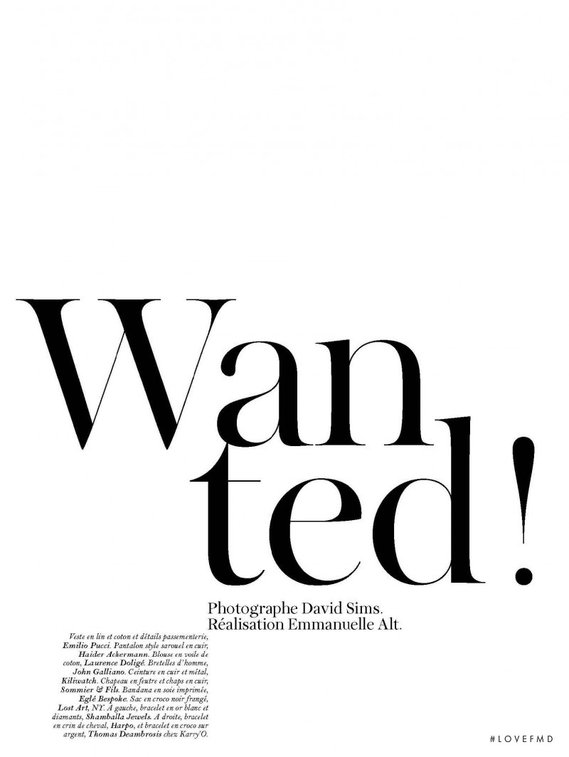 Wanted!, April 2011