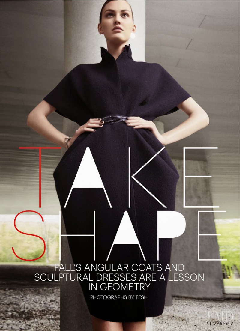 Ali Stephens featured in Take Shape, October 2013