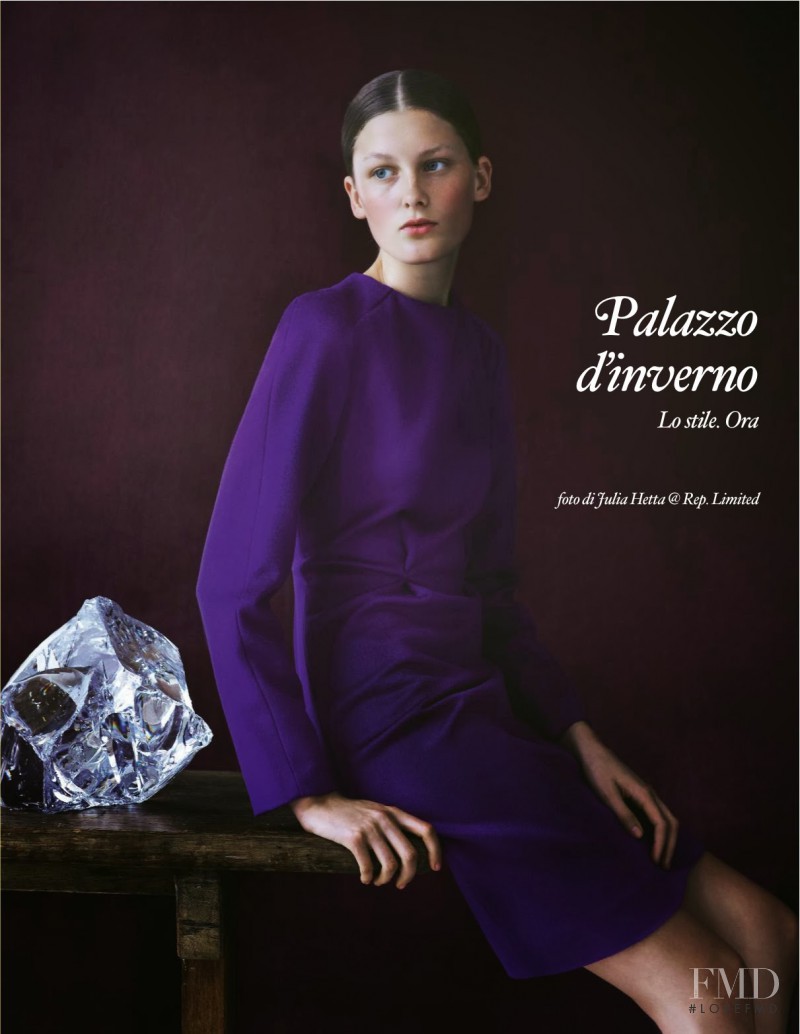 Nora Lony featured in Palazzo D\'inverno. Lo Stile. Ora, September 2013