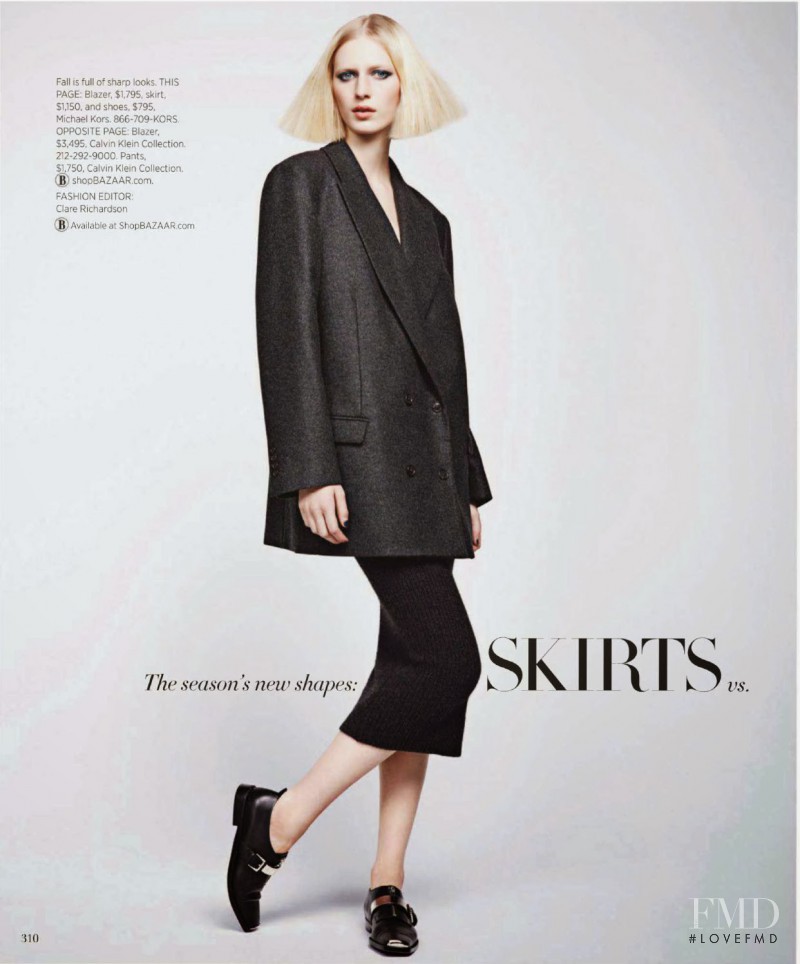 Julia Nobis featured in Skirts Vs Pants, October 2013
