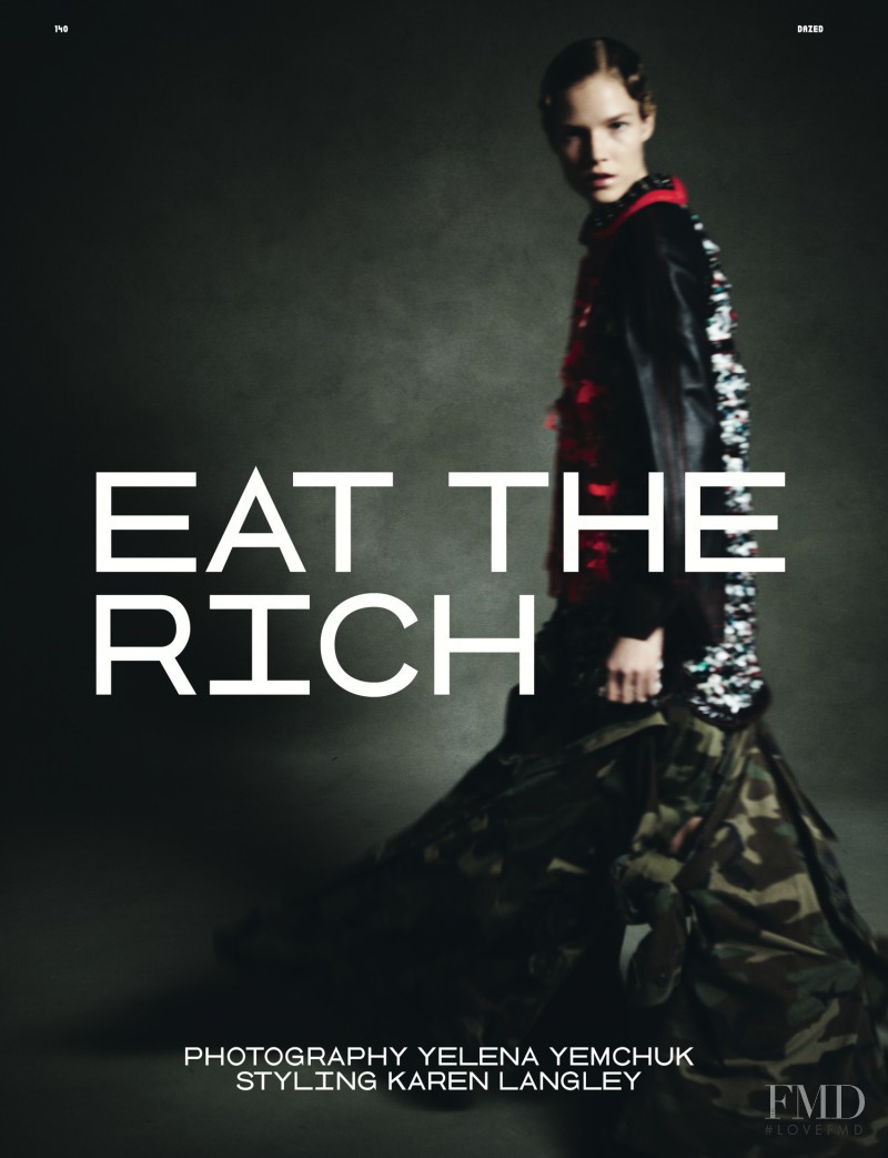 Suvi Koponen featured in Eat the Rich, April 2011