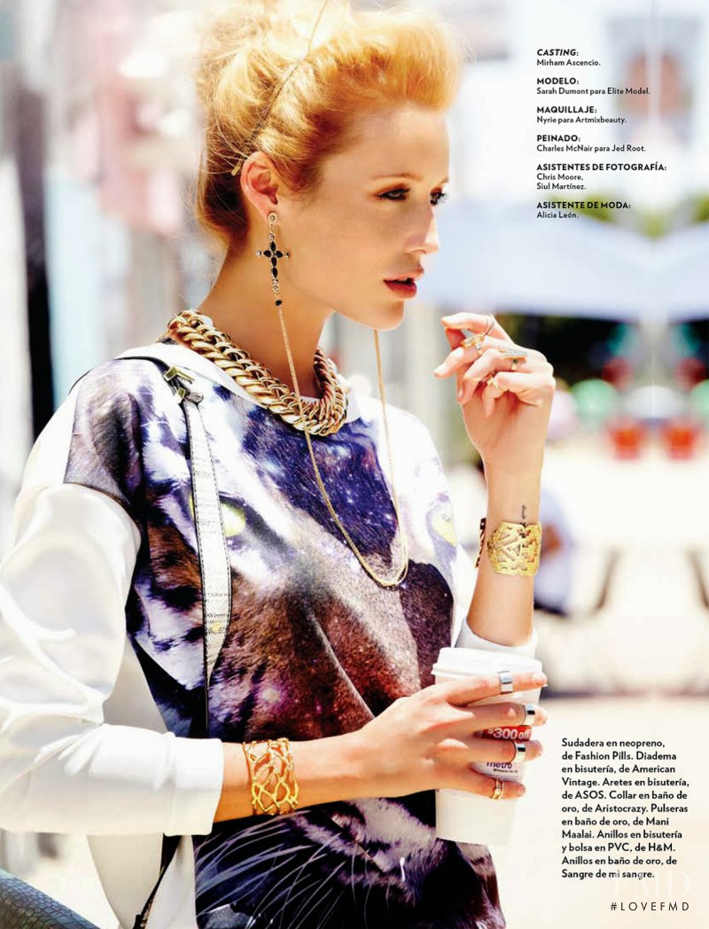 Sarah Dumont featured in Vamos A La Calle, August 2013