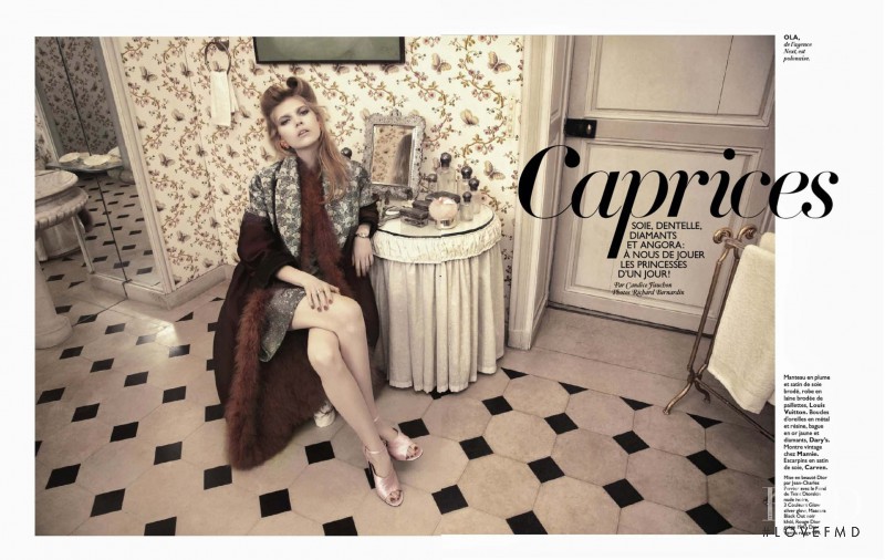 Ola Rudnicka featured in Caprices, September 2013