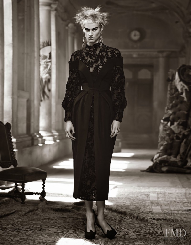 Saskia de Brauw featured in Couture Clash, October 2013