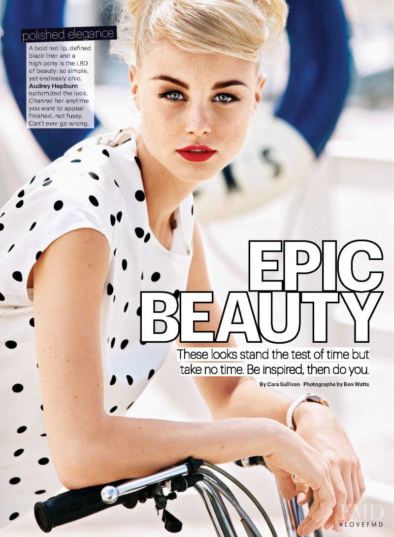 Nina van Bree featured in Epic Beauty, September 2013