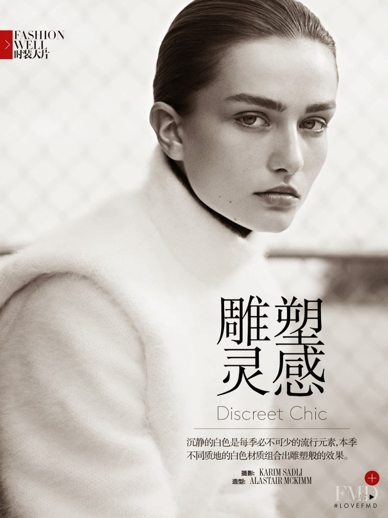 Andreea Diaconu featured in Discreet Chic, October 2013