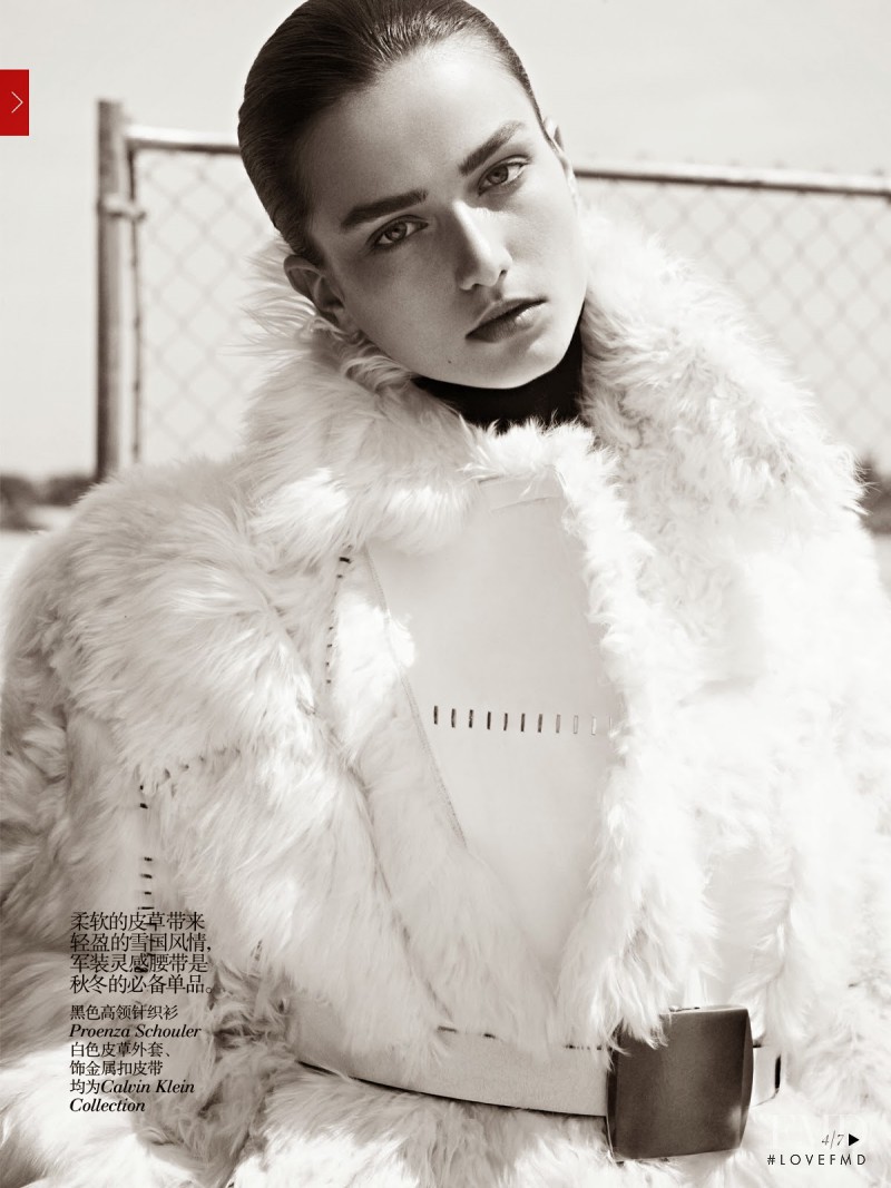 Andreea Diaconu featured in Discreet Chic, October 2013