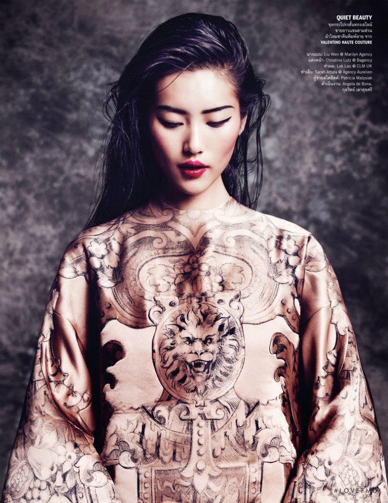 Liu Wen featured in The Empress\' New Clothes, October 2013