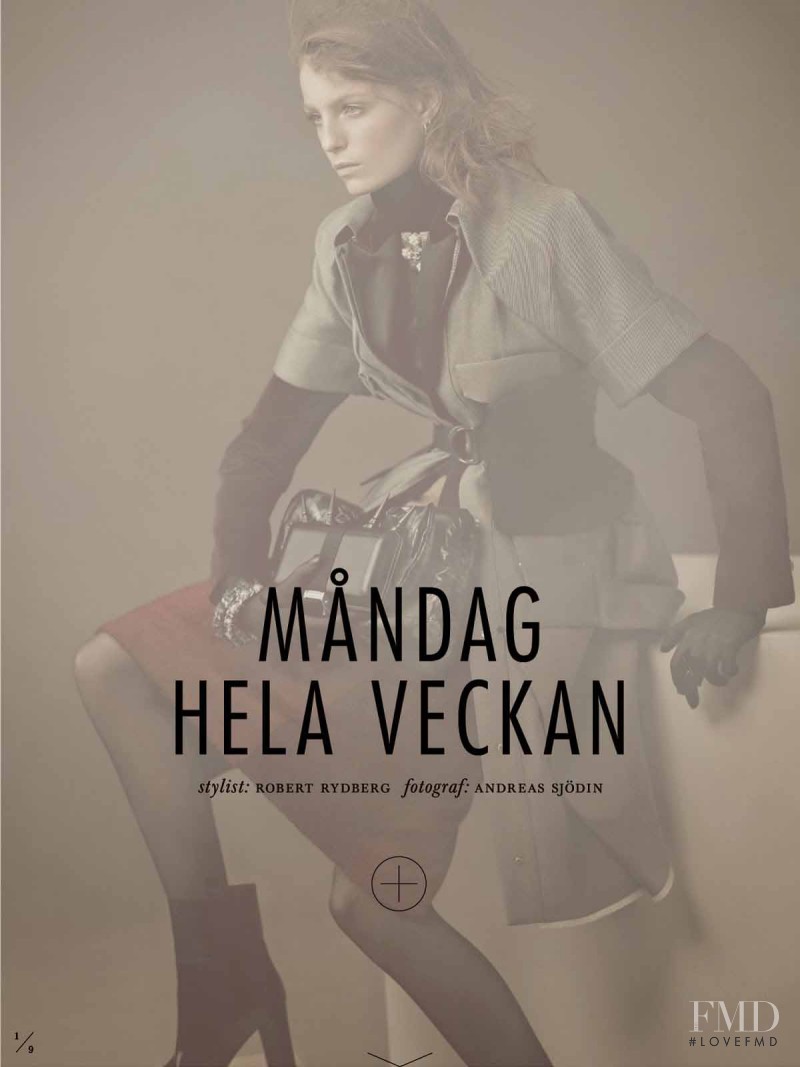 Clara Nergardh featured in Måndag Hela Veckan, October 2013