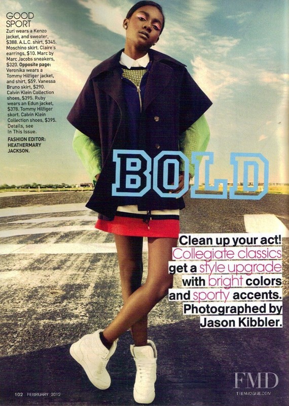 Zuri Tibby featured in Bold Prep, February 2012