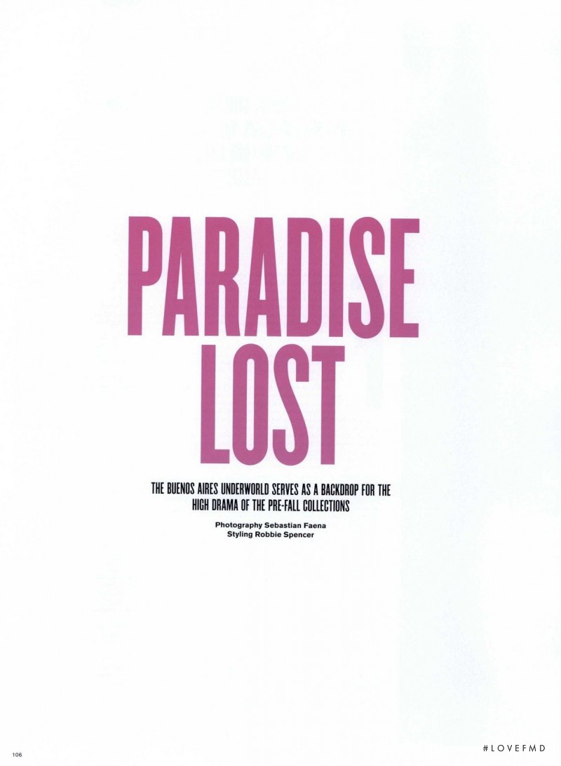 Paradise Lost, May 2010