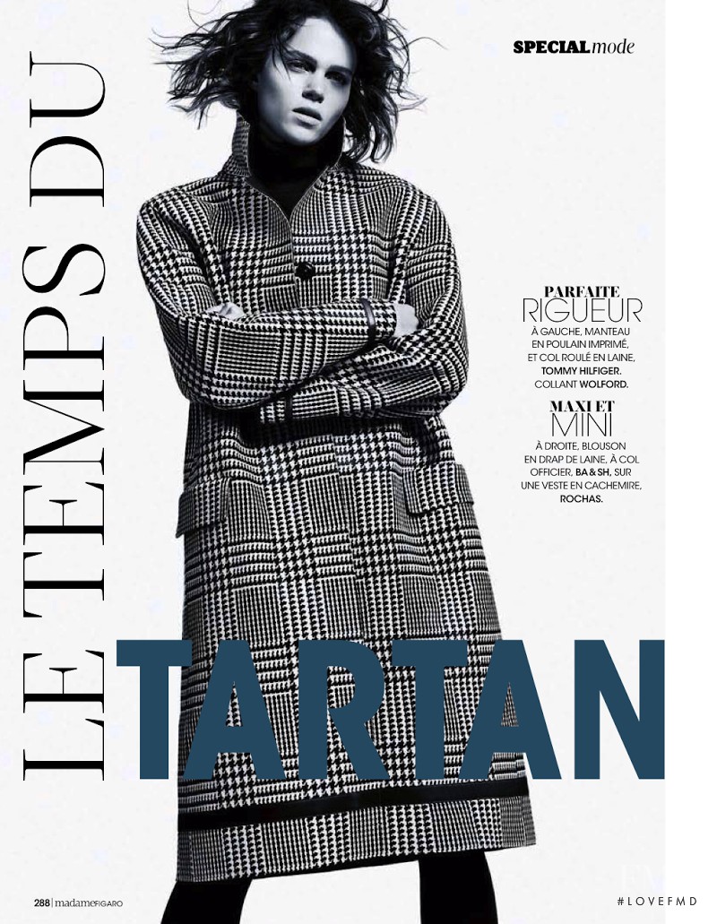 Claire Collins featured in Le Temps Du Tartan, August 2013