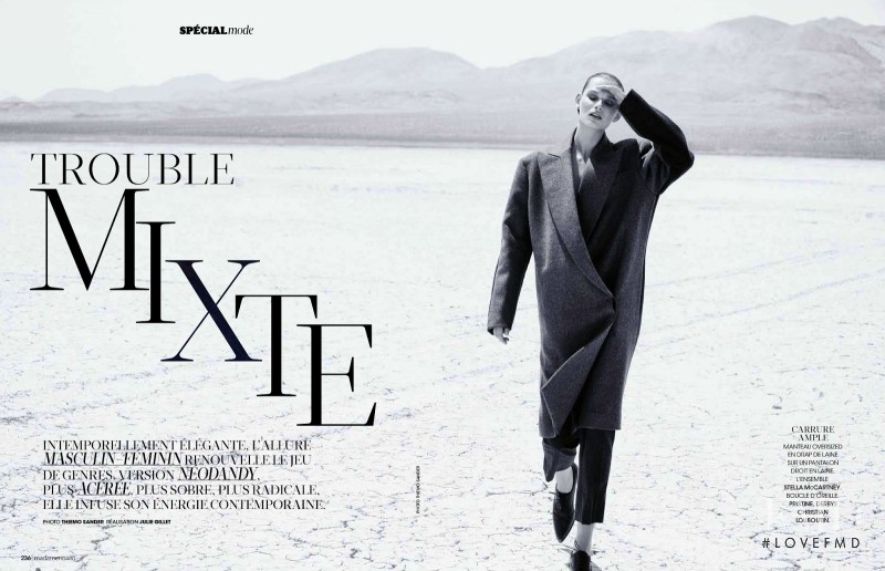 Giedre Dukauskaite featured in Trouble Mixte, August 2013