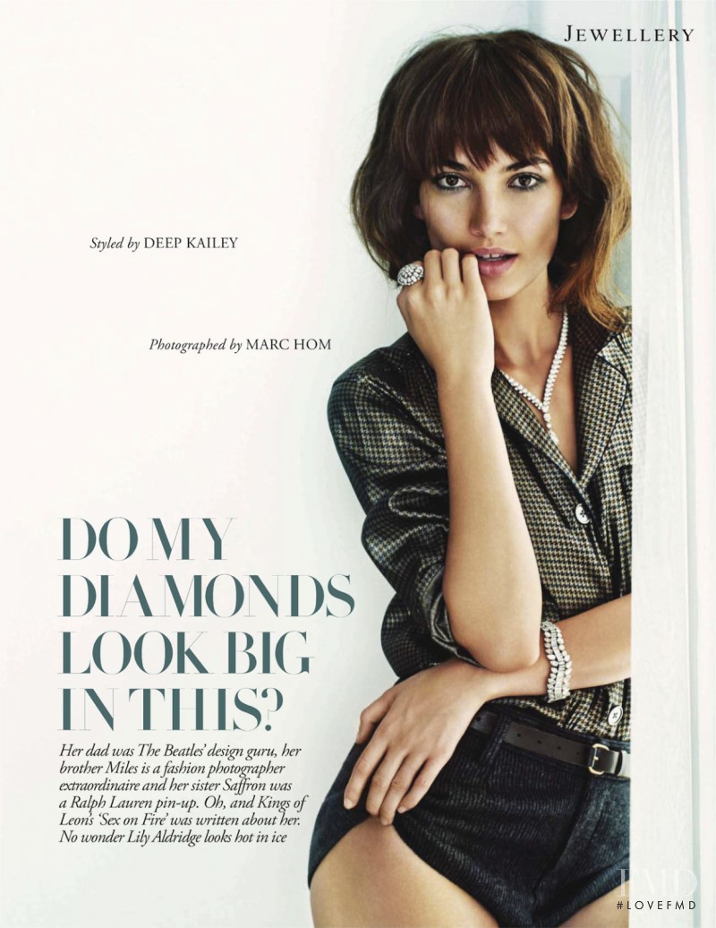 Lily Aldridge featured in Do My Diamonds Look Big In This, November 2013