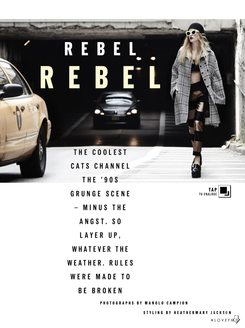 Louise Parker featured in Rebel Rebel, October 2013