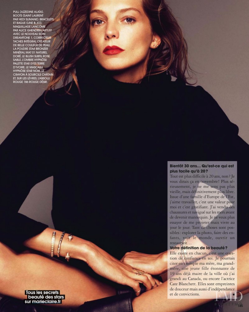 Daria Werbowy featured in Top Nature, November 2013