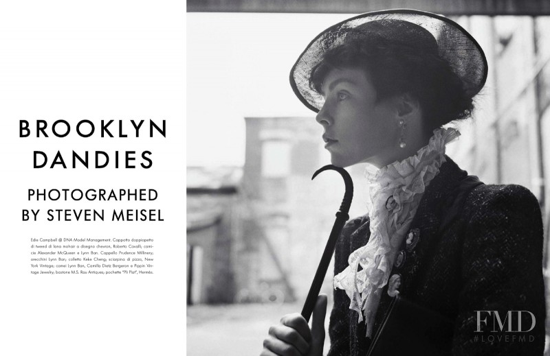 Edie Campbell featured in Brooklyn Dandies, October 2013