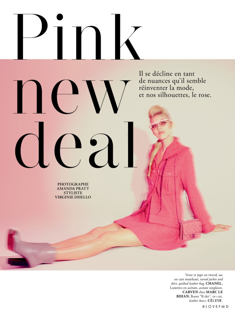 Devon Windsor featured in Pink New Deal, October 2013