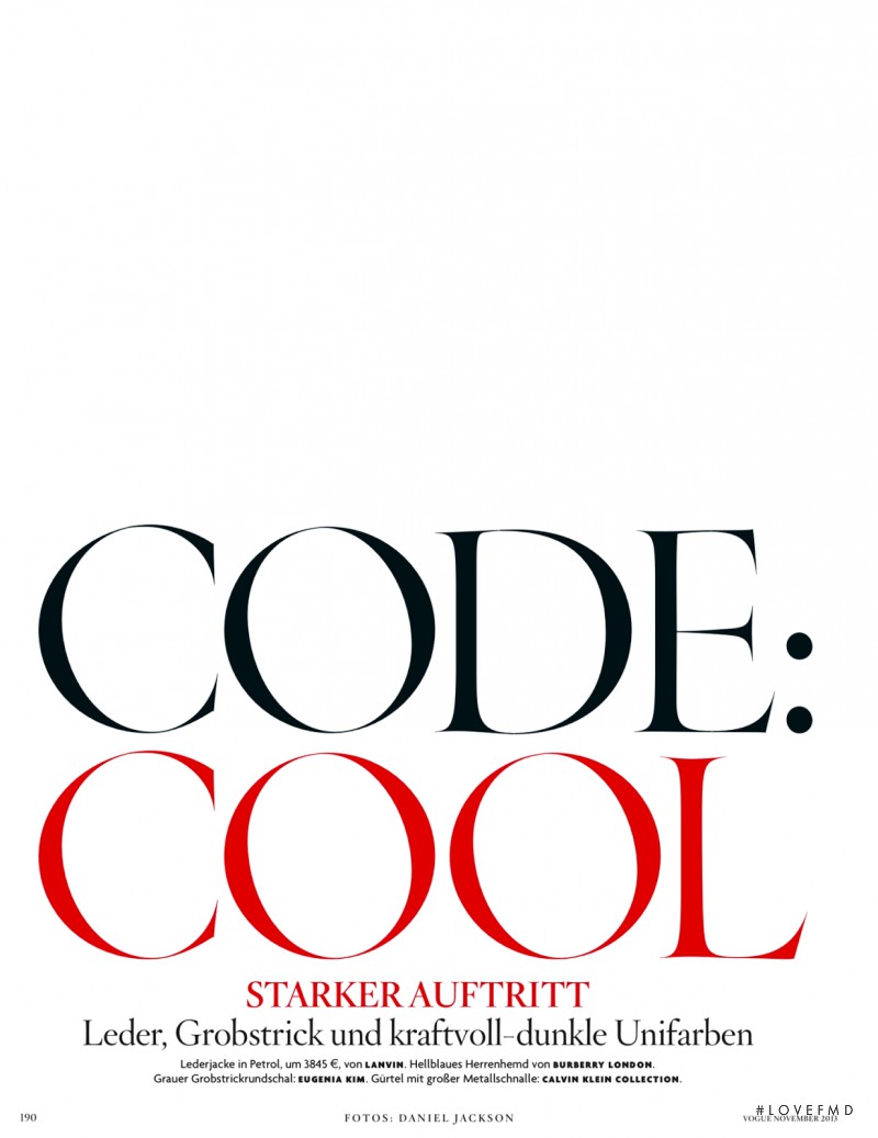 Code, November 2013