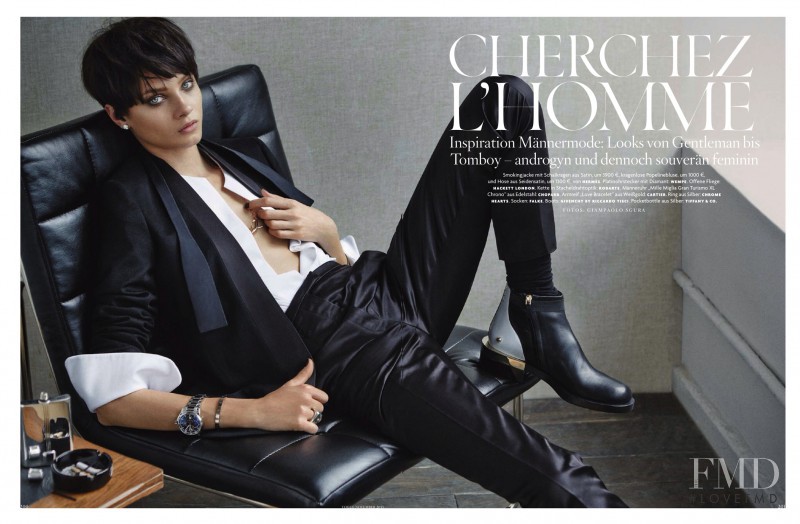 Anna Selezneva featured in Cherchez L\'homme, November 2013